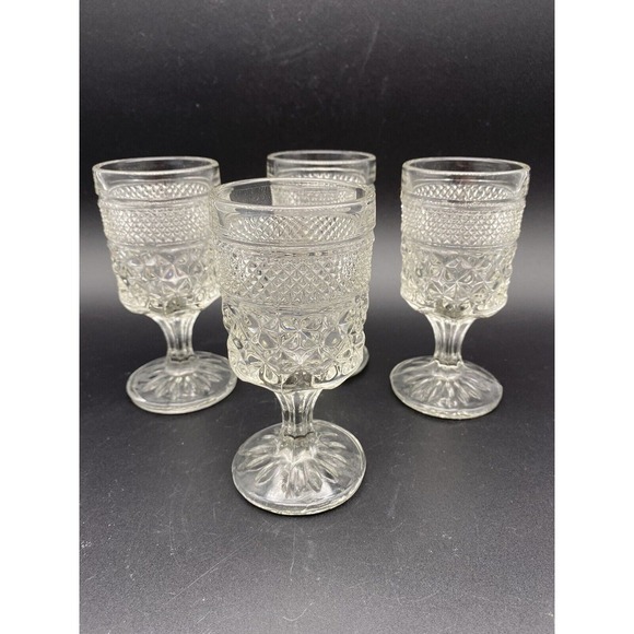 Anchor Hocking Other - Wexford Clear by Anchor Hocking Wine/juice Glass‎   5 3/8" Set of 4